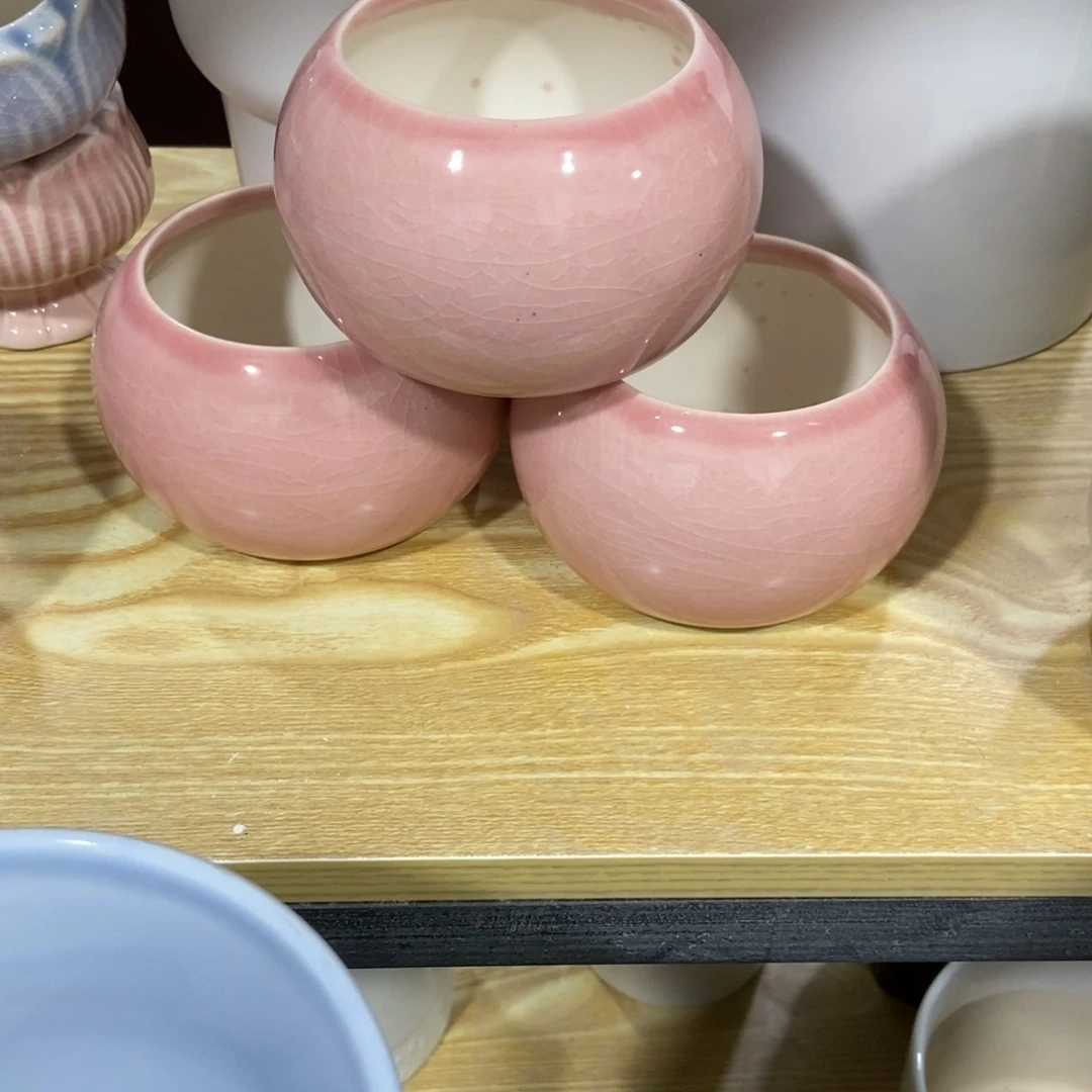 红陶高温陶瓷花盆