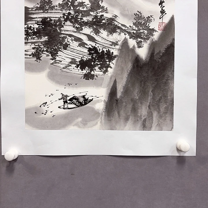 国画亲笔手绘放心去藏