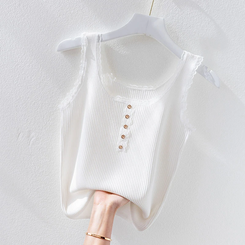 品牌折扣女装专柜撤柜正品冰丝吊带背心女夏内搭打底宽松T恤上衣