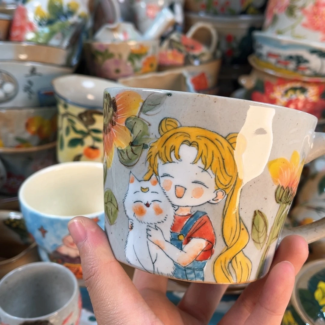 景德镇手工手绘杯