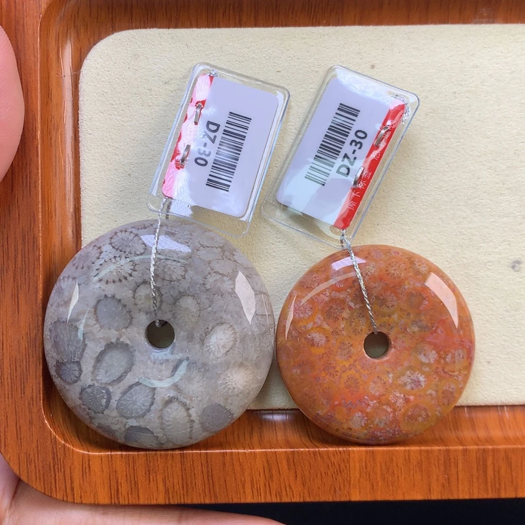 【闪购商品】颈饰未镶嵌硅化珊瑚(珊瑚玉)20号 30/个