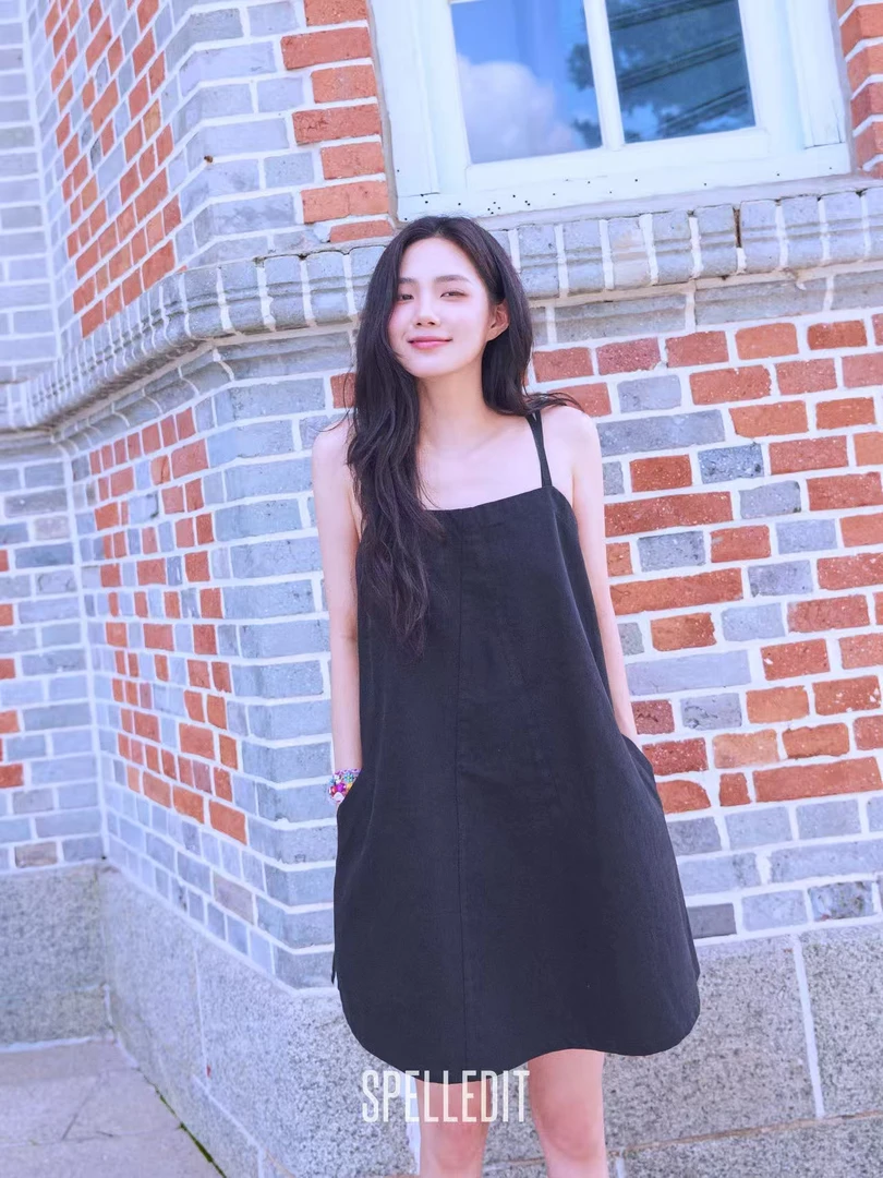 SPELLEDIT 2025夏季新品 宽松百搭吊带牛仔裙 NO退NO换 正品