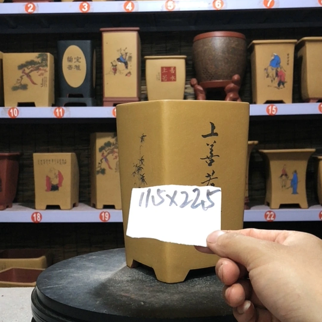 【闪购商品】紫砂花盆桃**家手工制作