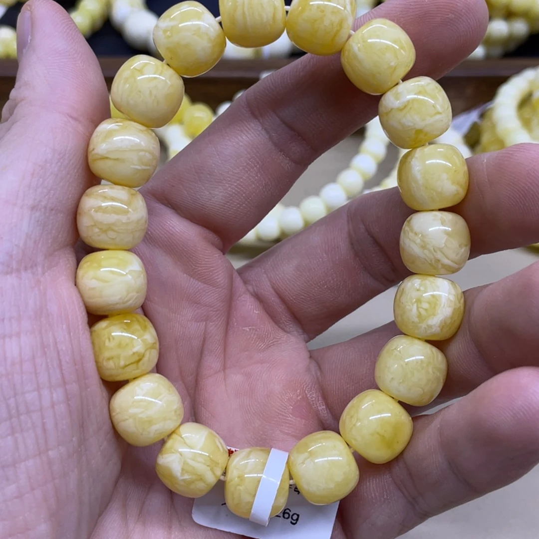 琥珀未镶嵌手链精工老型手串