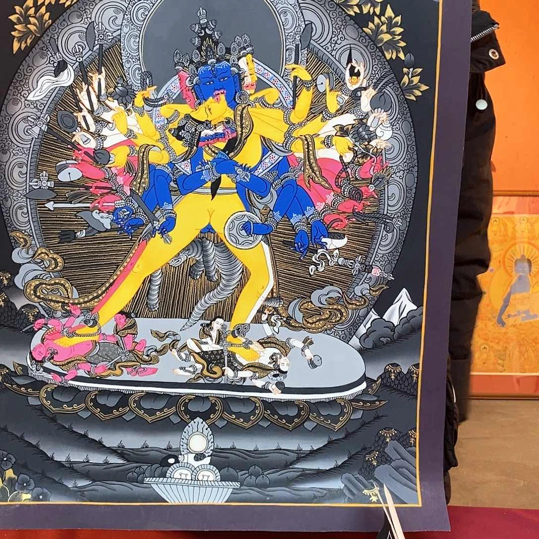 装裱画溪**初40×60纯手绘时轮