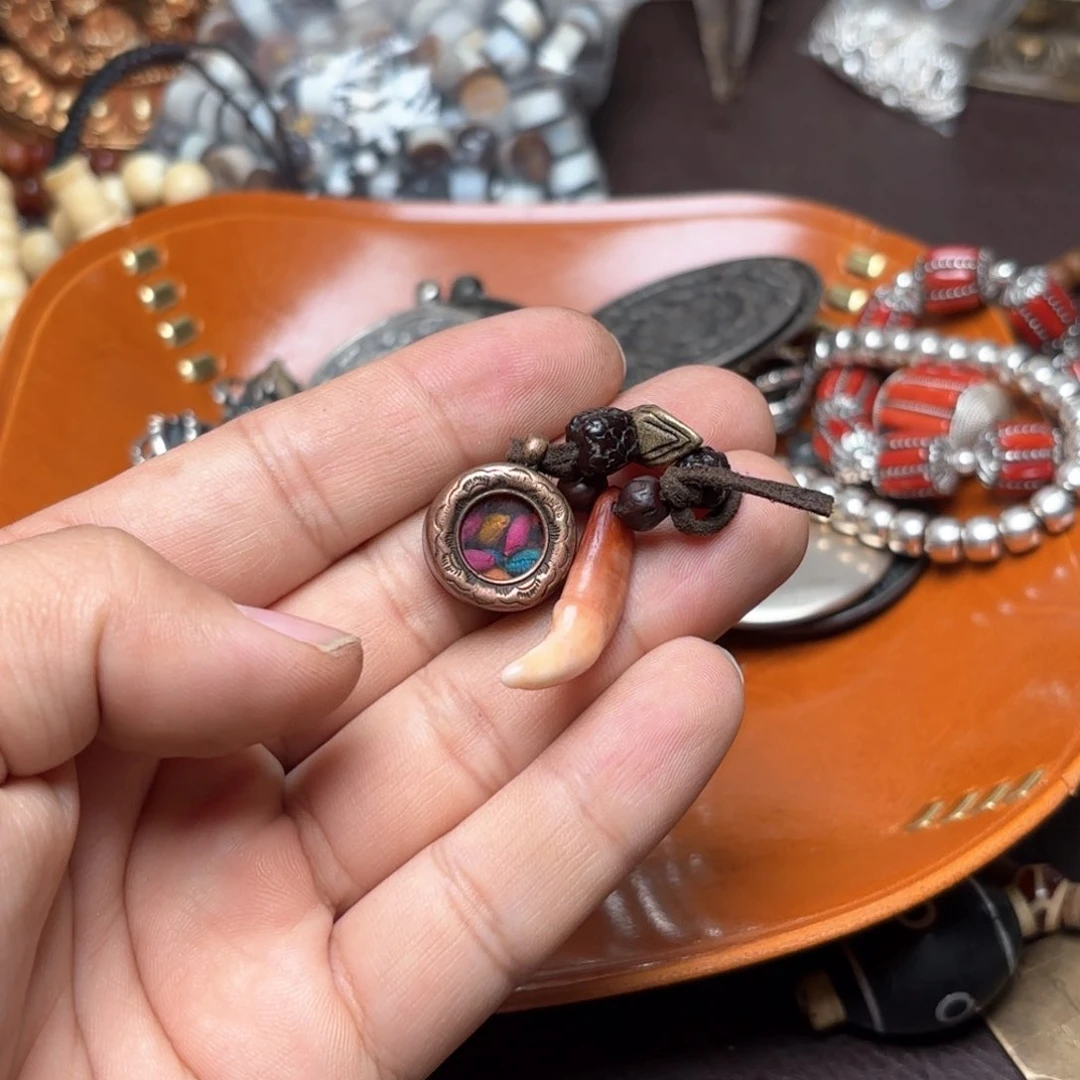铜星月菩提挂件菩提