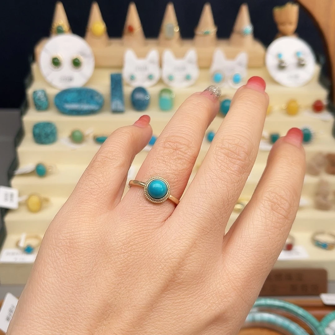 绿松石戒指合金女戒