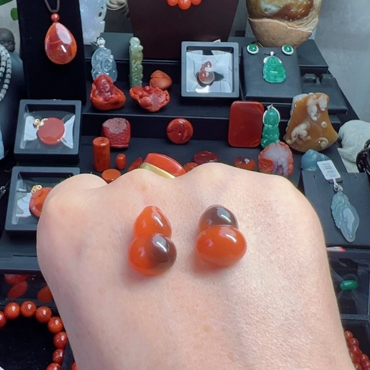 南红玛瑙未镶嵌吊坠(不含链)