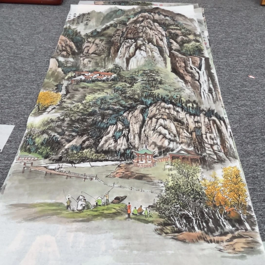 国画绘画作品多次