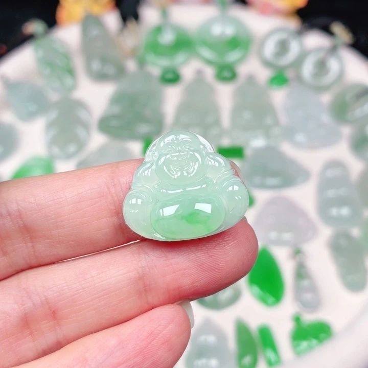 颈饰未镶嵌翡翠缅甸天然A货翡翠