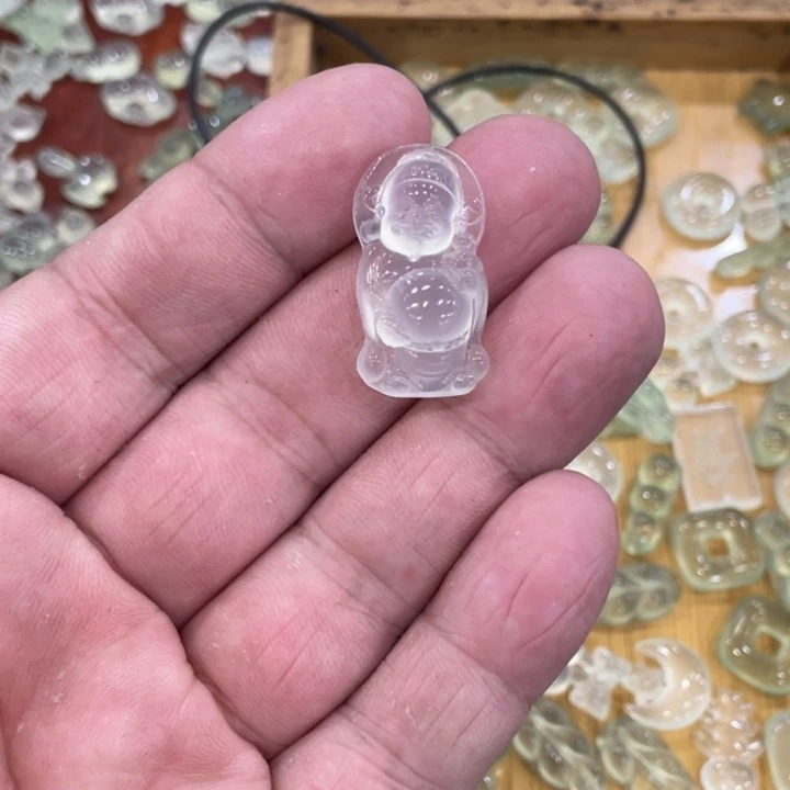 蛇纹石玉合金颈饰