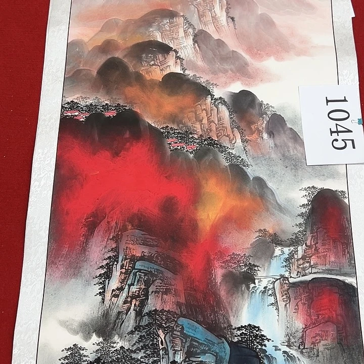 国画新年快乐纯手绘手工