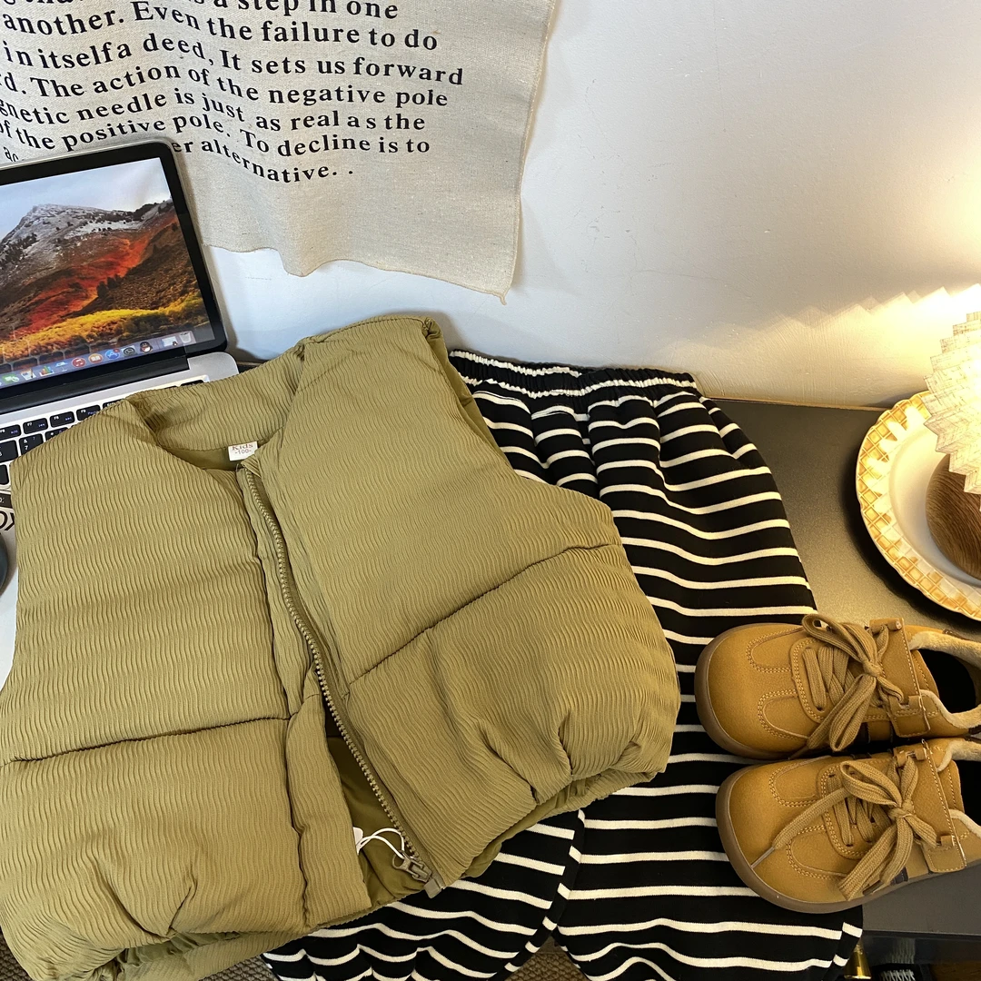 2301秋冬男女童韩系潮流时尚休闲百搭洋气棉马甲