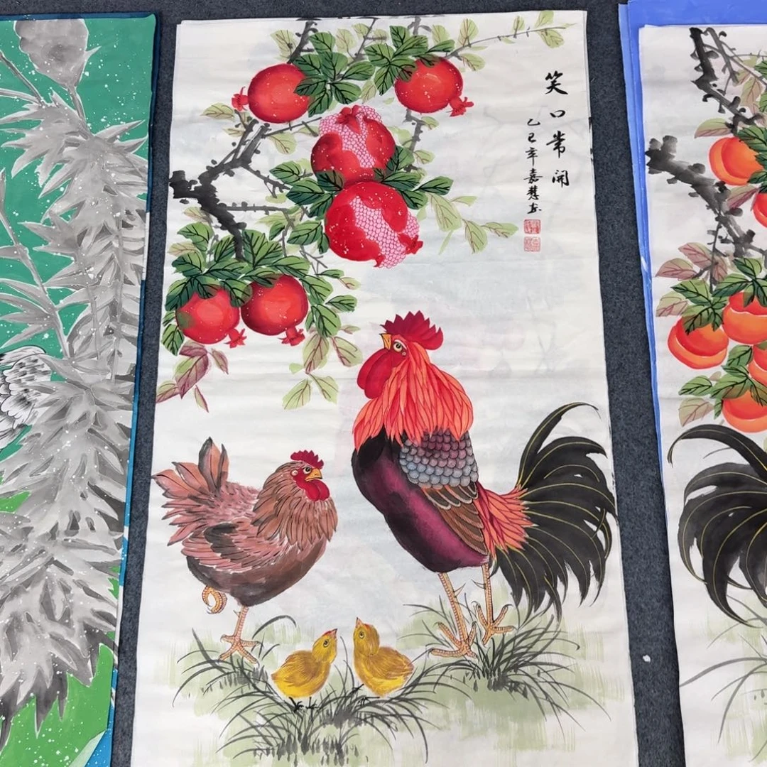 国画三尺尺寸50X100纯手绘作品