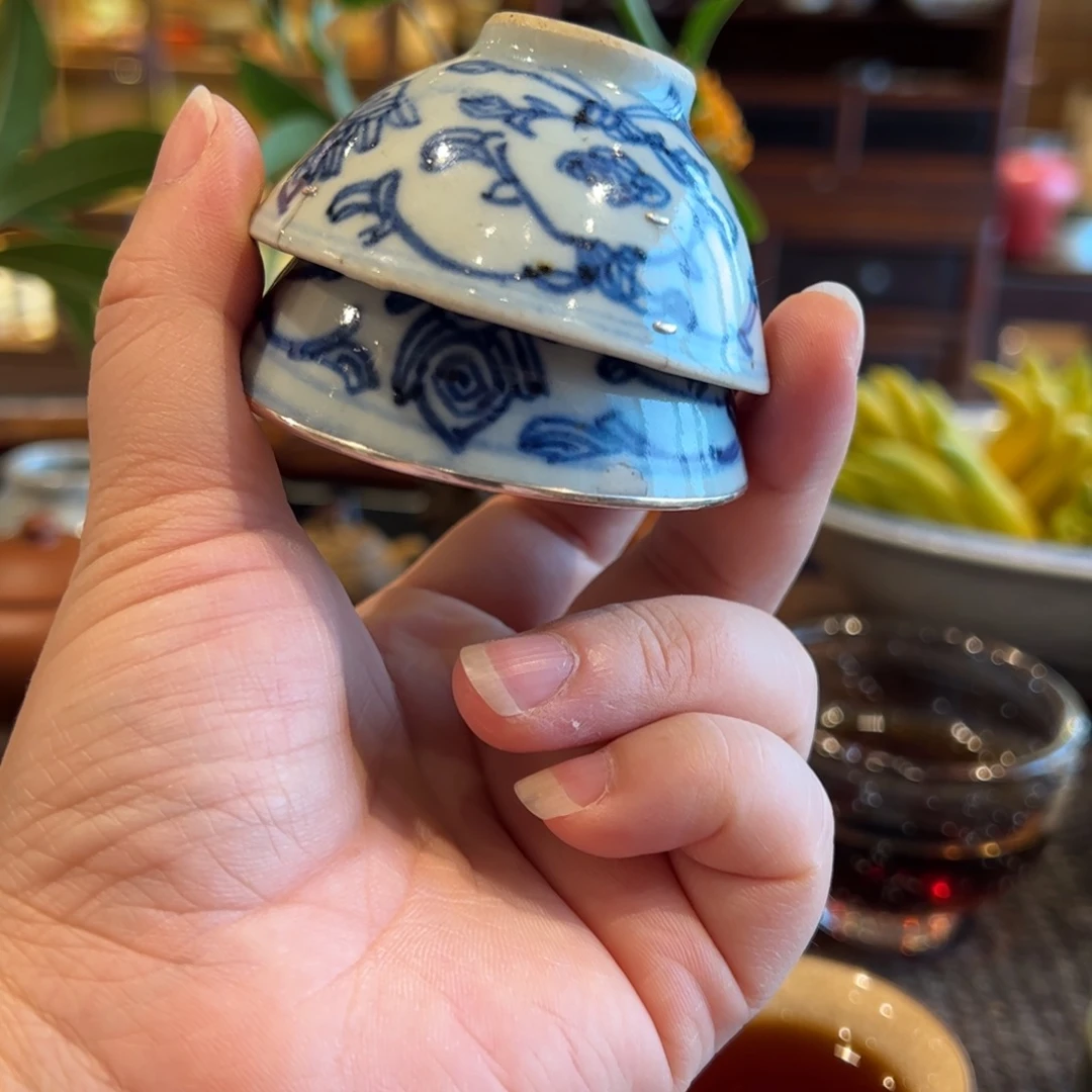 青花杯子两个特价