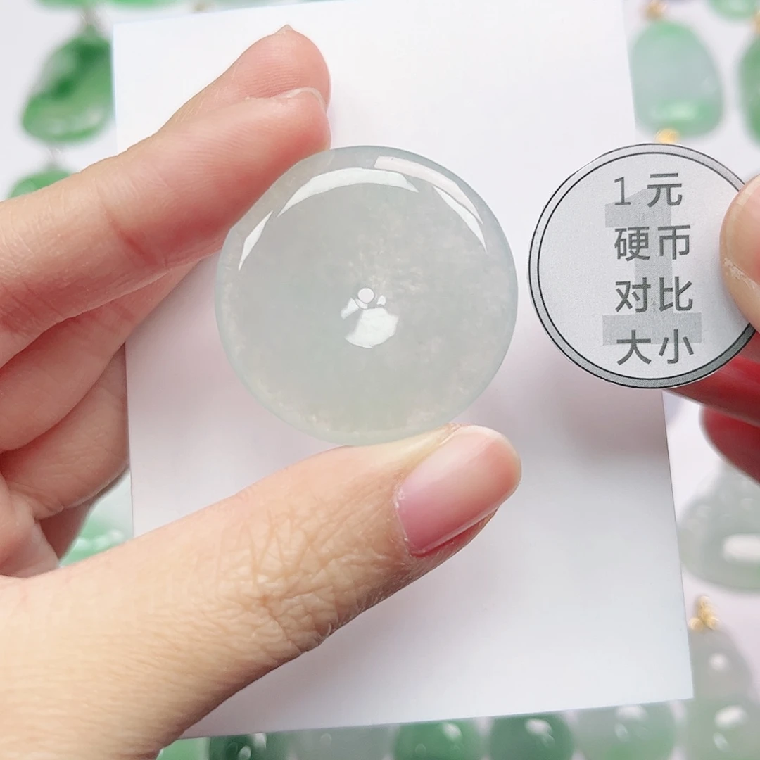 翡翠未镶嵌挂件天然A货翡翠