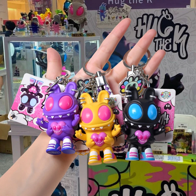 骑麦创HUGTHEK呼格呼格钥匙扣挂件潮玩公仔玩具手办DR
