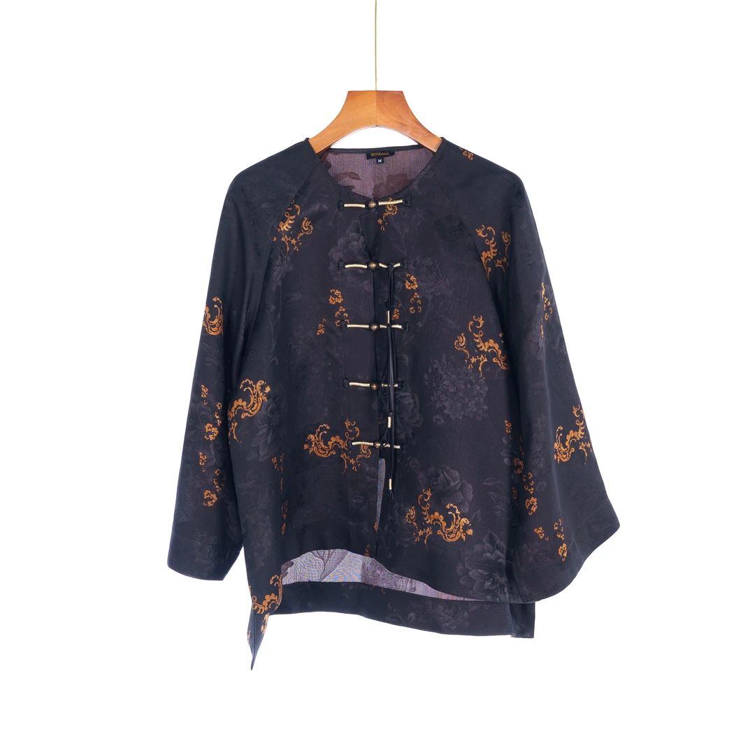 朱总原创设计1Y001中式香云纱上衣