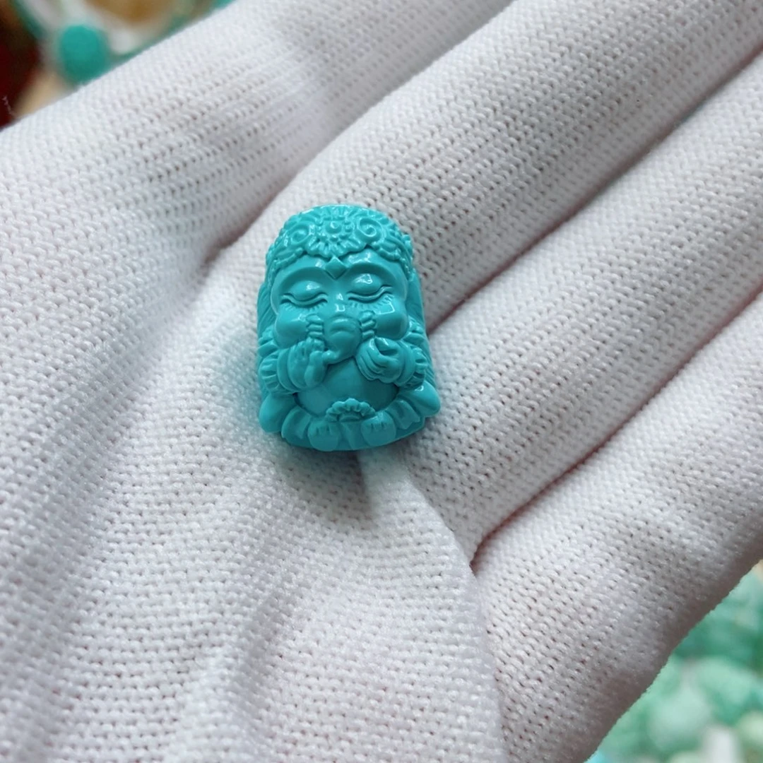 绿松石未镶嵌象神