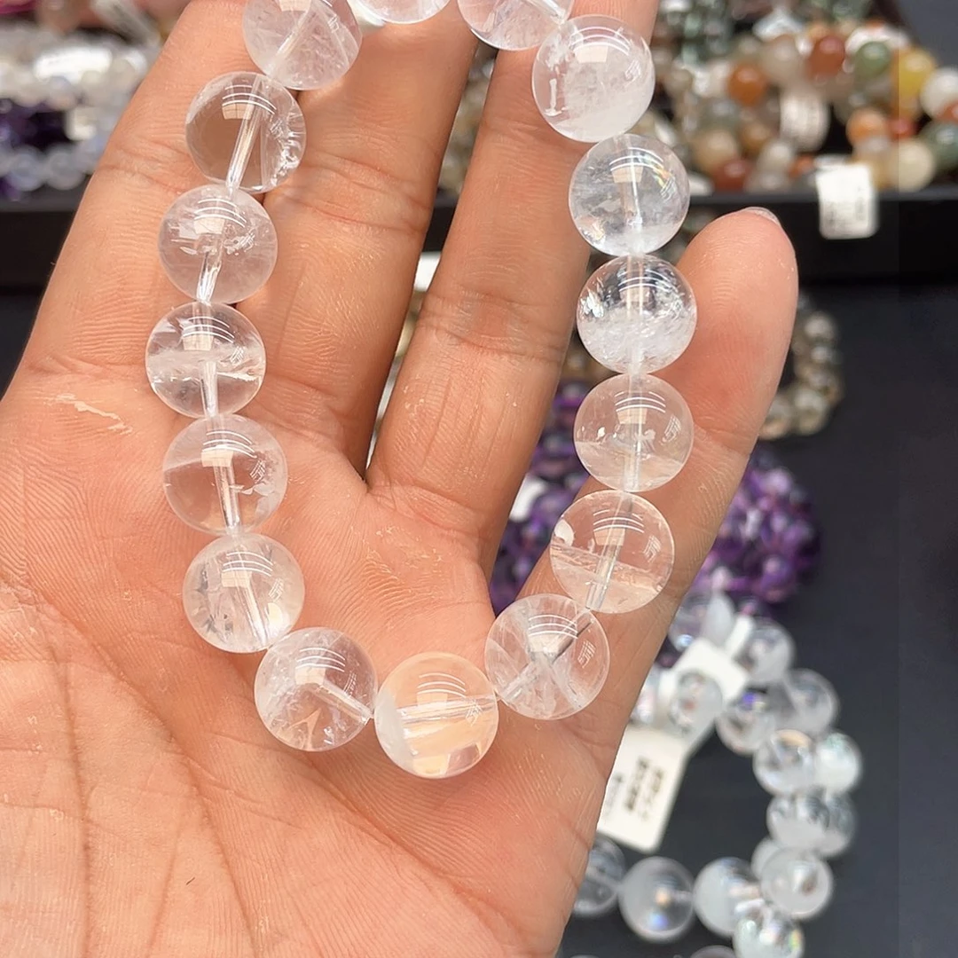 水晶手串未镶嵌2白幽灵13mm