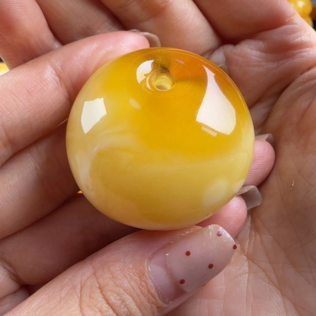 琥珀未镶嵌颈饰纯天然琥珀蜜蜡无优化