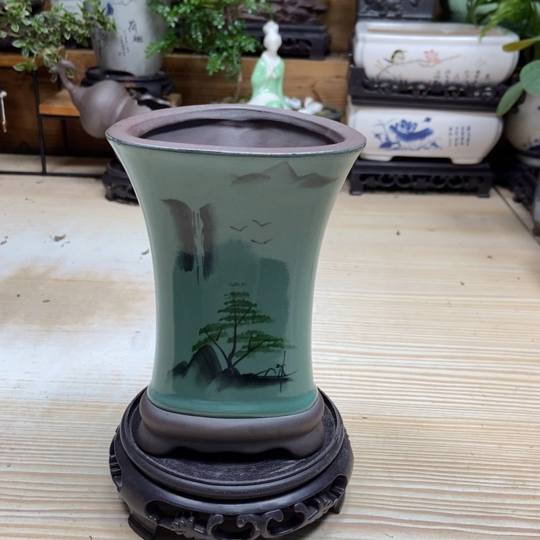 瓷片陶瓷花盆陶瓷艺术