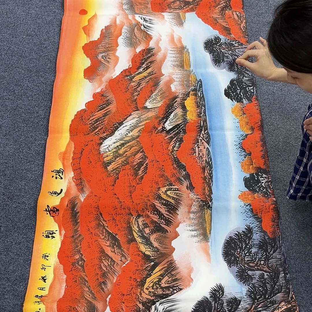 全场国画作品美女放漏