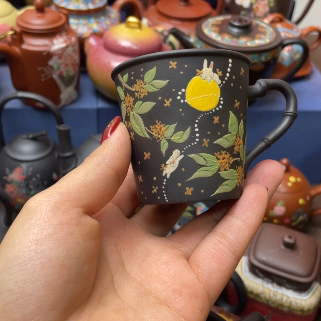 紫砂茶杯紫砂主人杯100cc