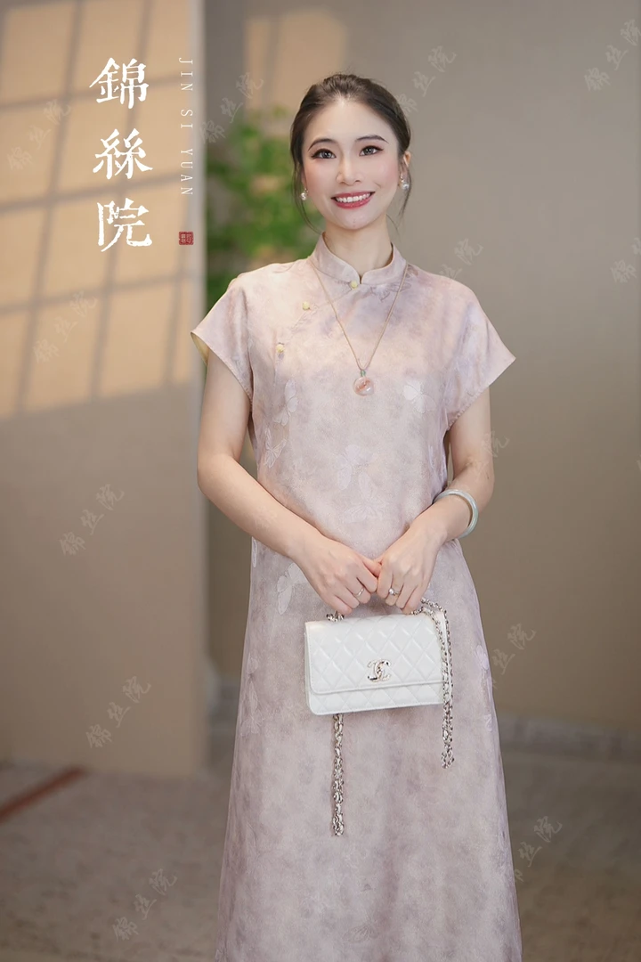 锦丝院【云烟】双面穿轻奢百搭气质国风女士夏季裙子LYQX67182269