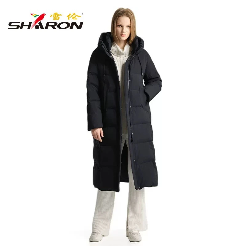 雪伦品牌长款时尚保暖羽绒服