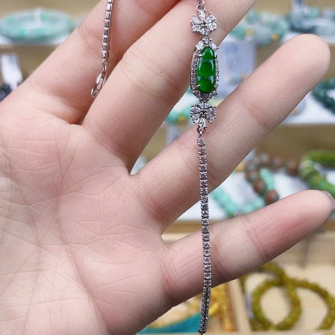 翡翠未镶嵌手链手链