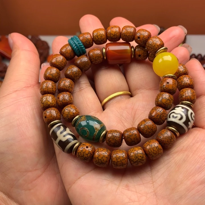 大***狼星月菩提吊坠多圈