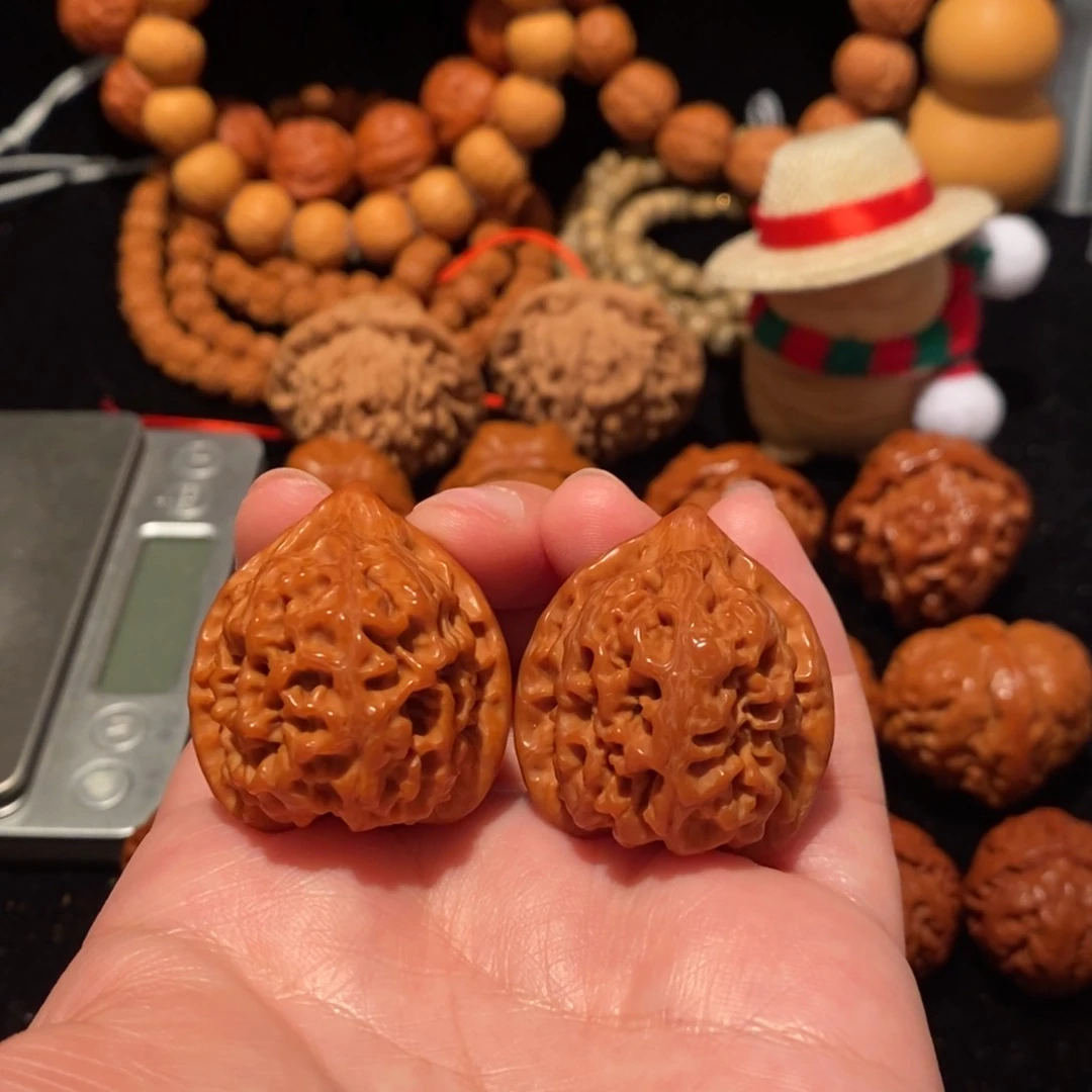 文玩核桃把件33尺太行龙纹43