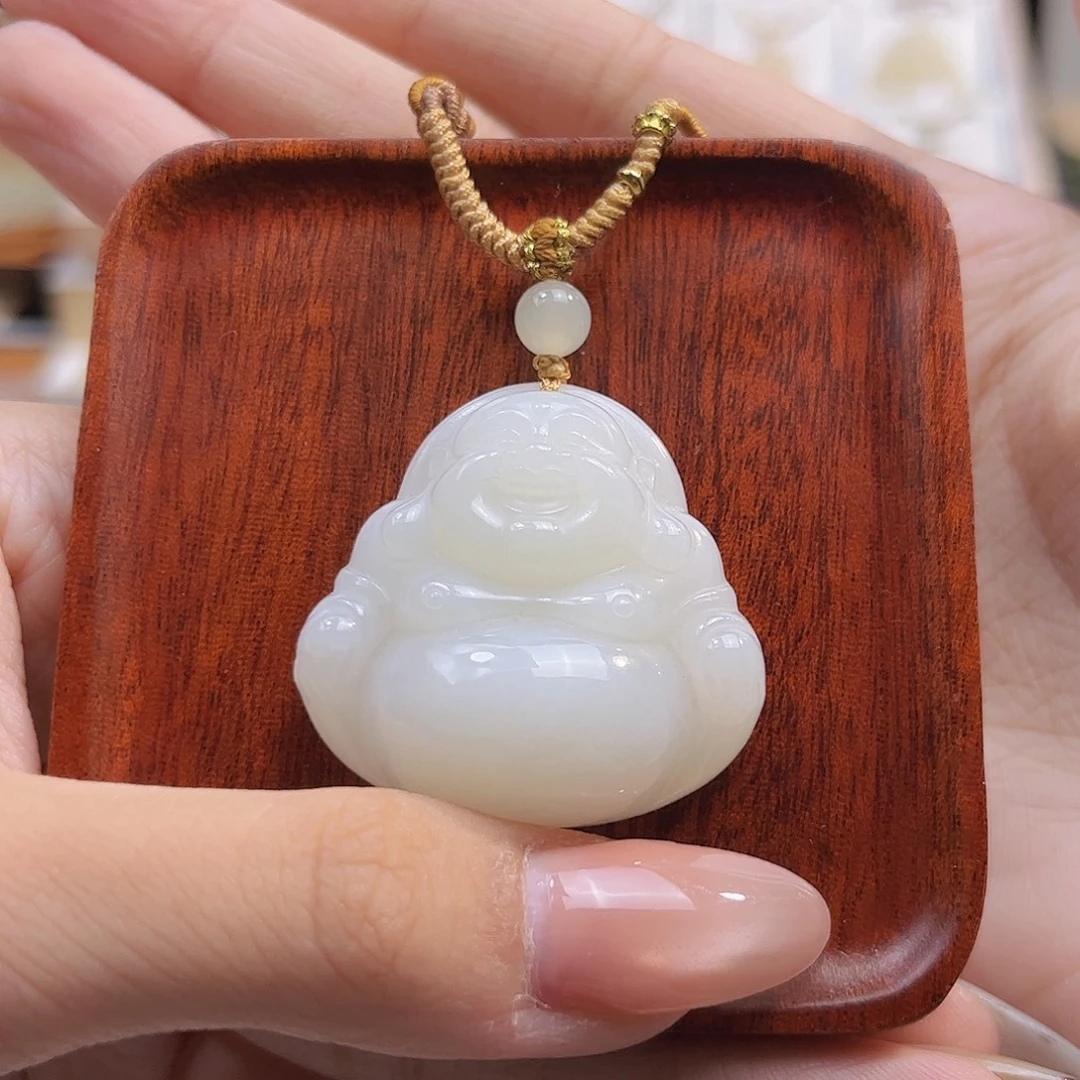 和田玉未镶嵌吊坠(不含链)