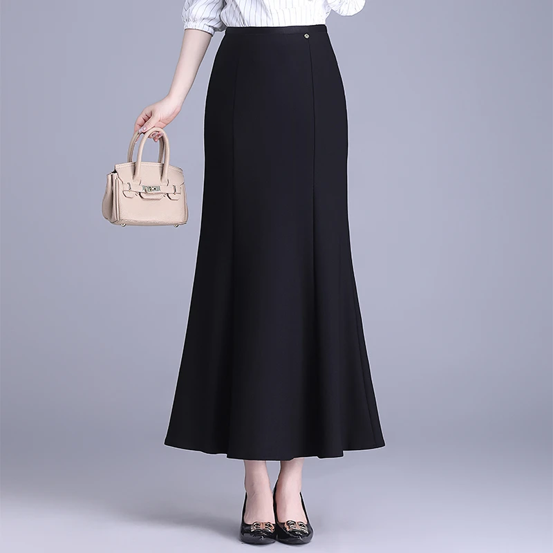 今年流行洋气高腰鱼尾半身裙新款春夏夏季修身显瘦包臀裙大码长裙