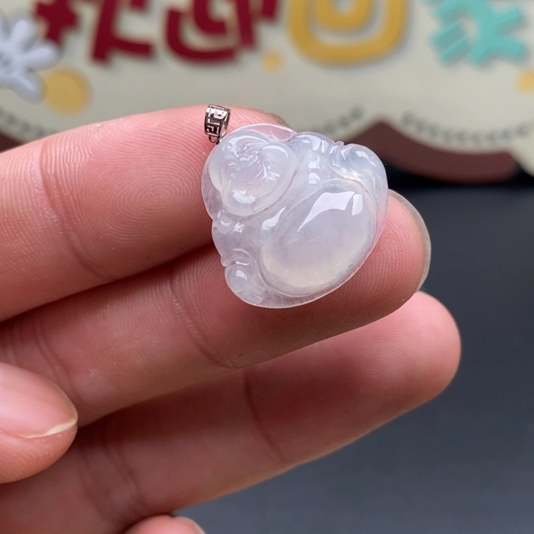 颈饰18K金镶嵌翡翠