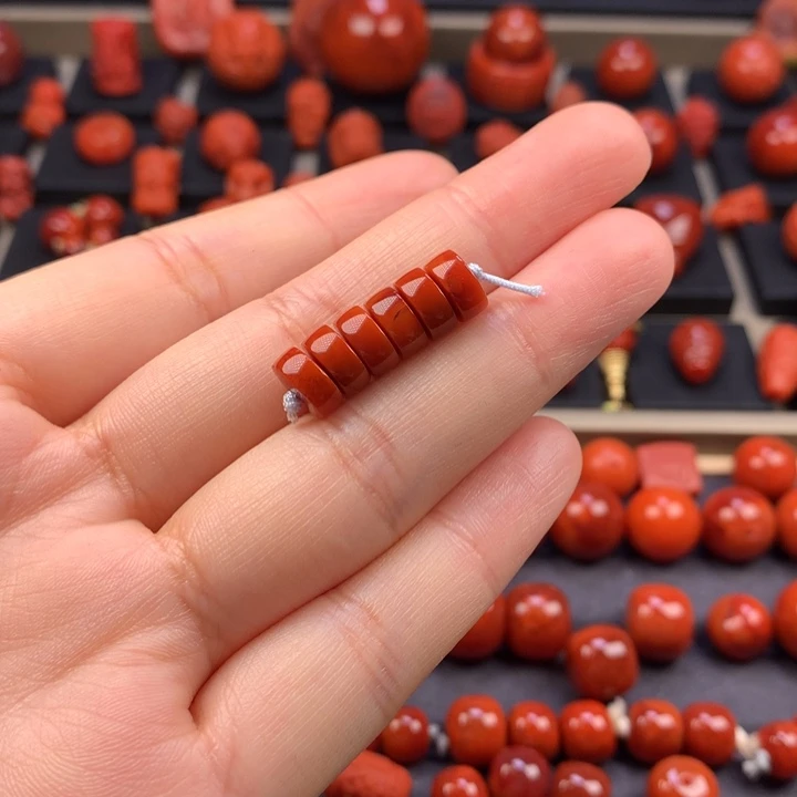 南红玛瑙未镶嵌药片隔片8.2×3.8