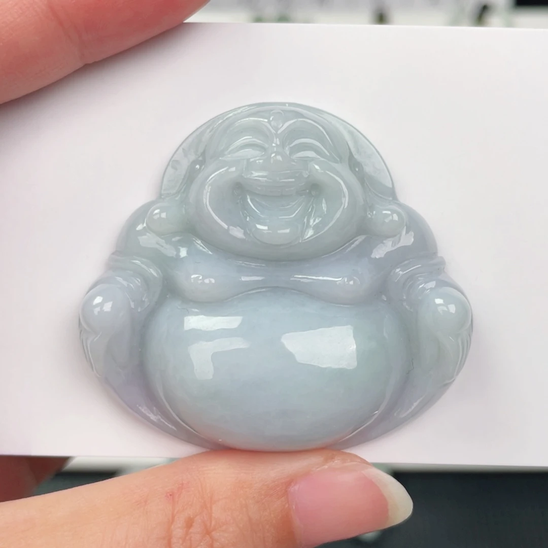 翡翠未镶嵌颈饰佛公