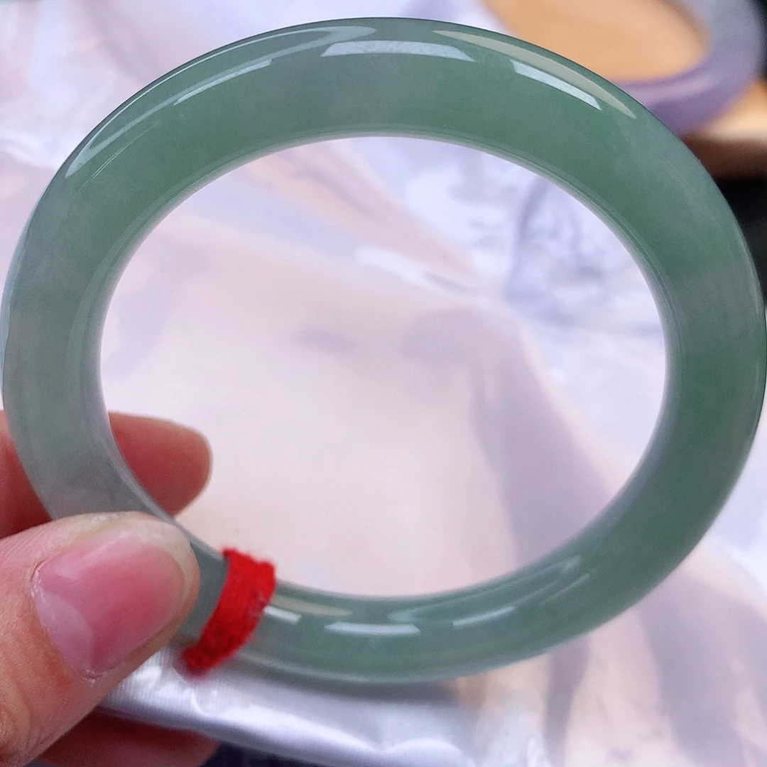 未镶嵌手镯翡翠纯天然翡翠晴水色135号