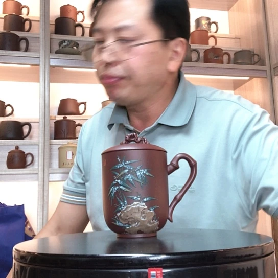 紫泥茶杯太湖石杯容量200