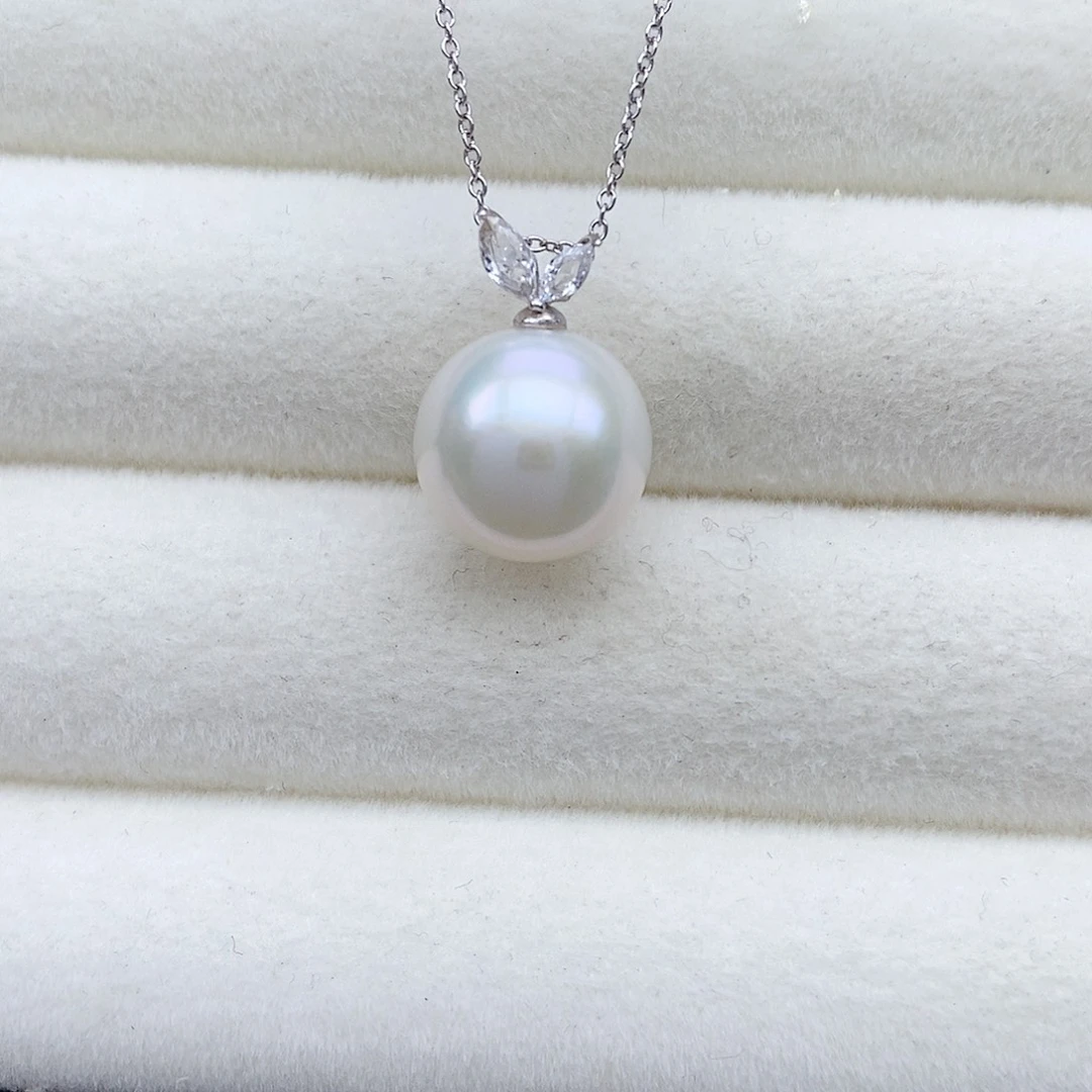 淡水珍珠颈饰银S925镶嵌