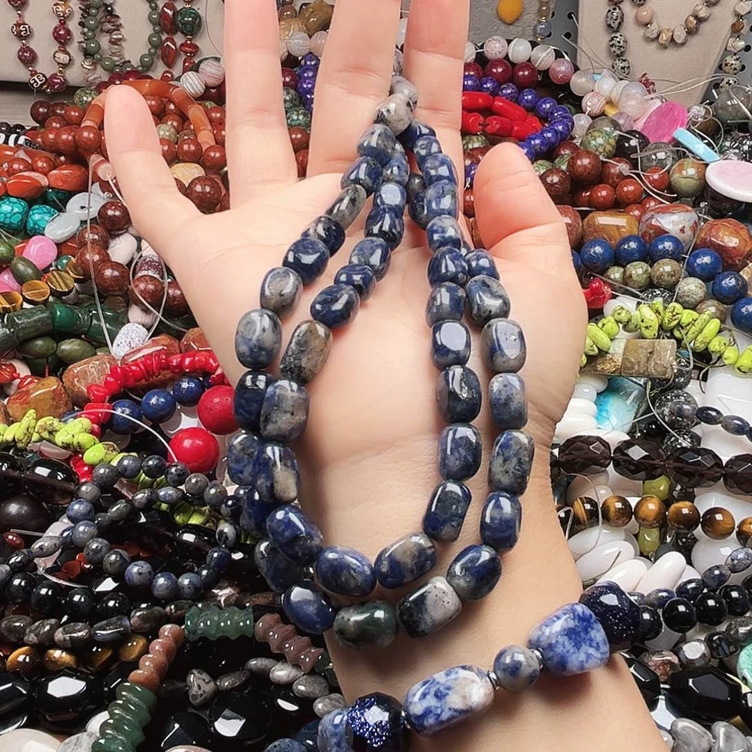 玛瑙/玉髓未镶嵌珠宝半成品蓝纹