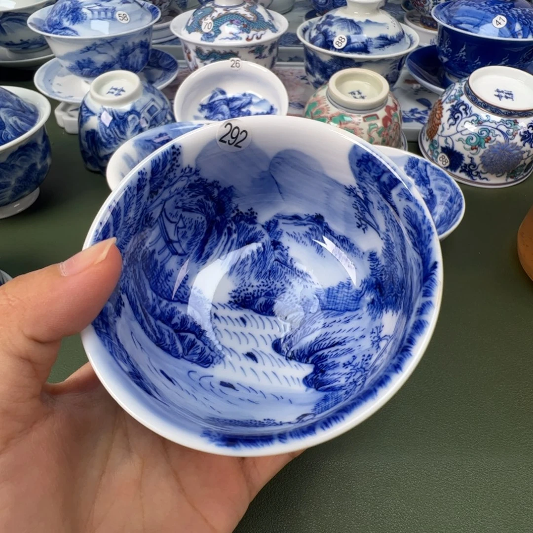 景德镇纯手工纯手绘茶具木木292