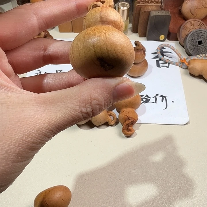 檀香木印度老山檀香满工大龙头葫芦瑕疵