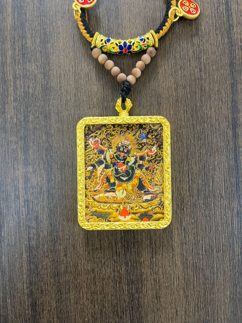 【六臂大黑天】大黑天 热贡 画风 手绘 唐卡