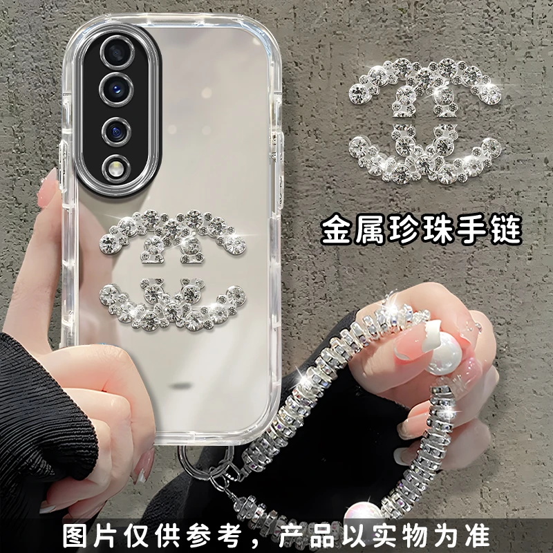 适用于【华为】荣耀70Pro/Pro+简约双C潮牌高级感时尚女款手机壳