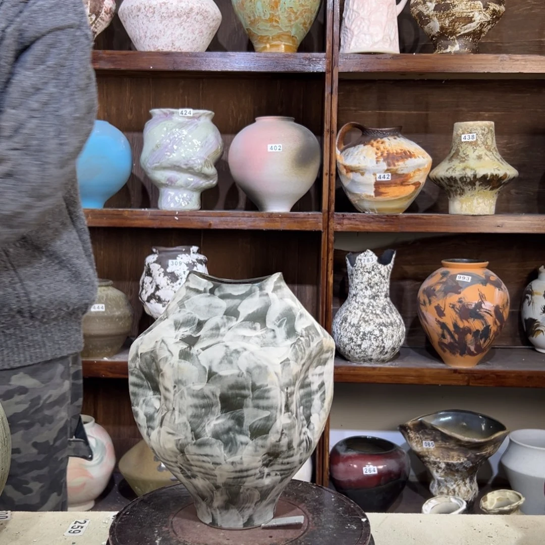 摆件479华庭街上釉面条子女