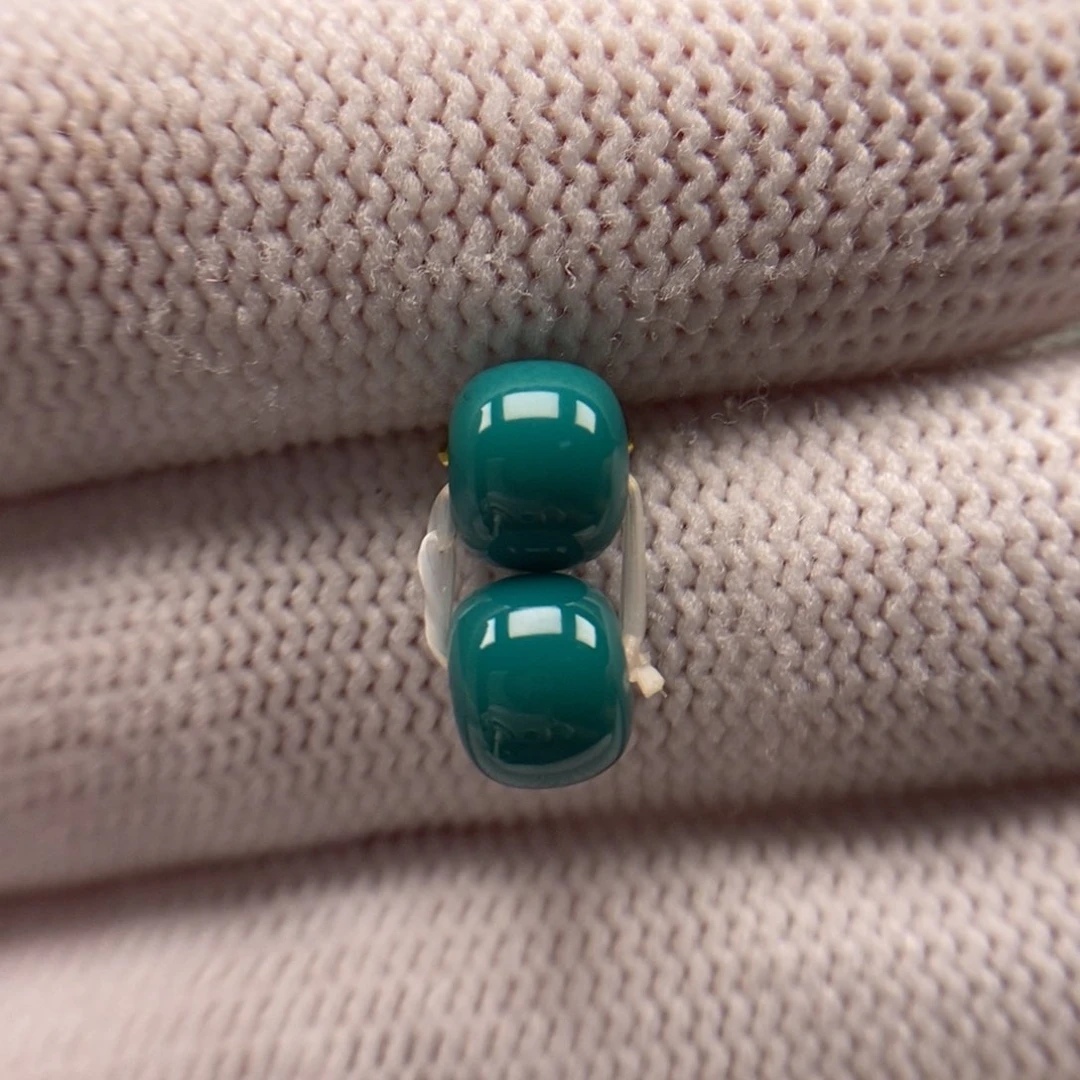 绿松石未镶嵌老型对珠7.2mmAA832