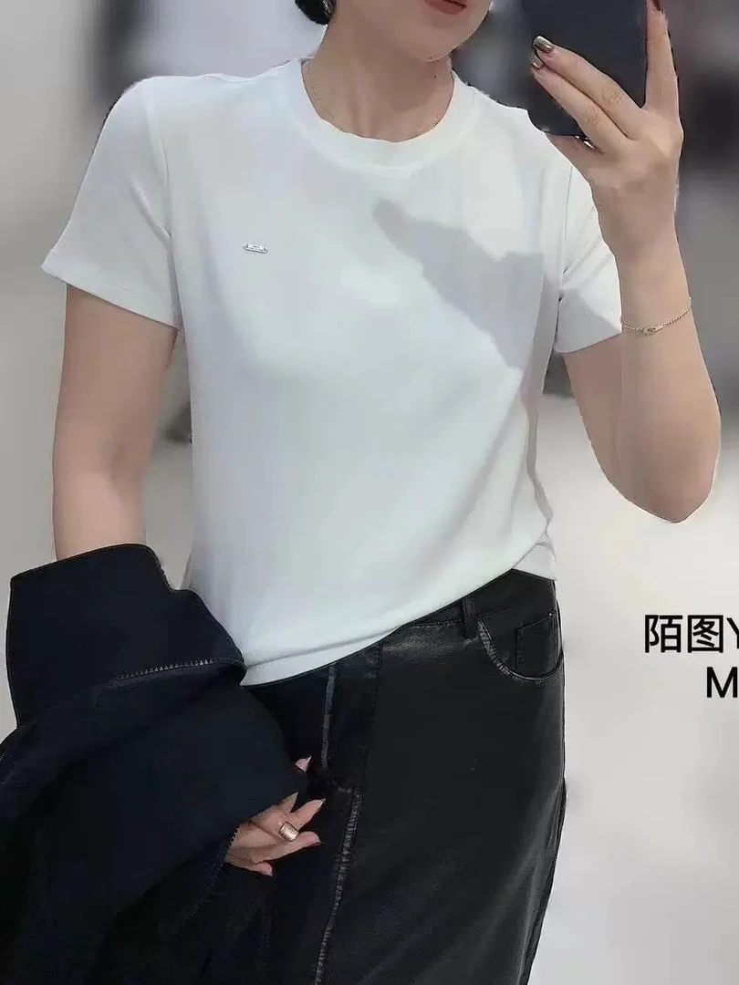 2025年春款圆领小标半袖375