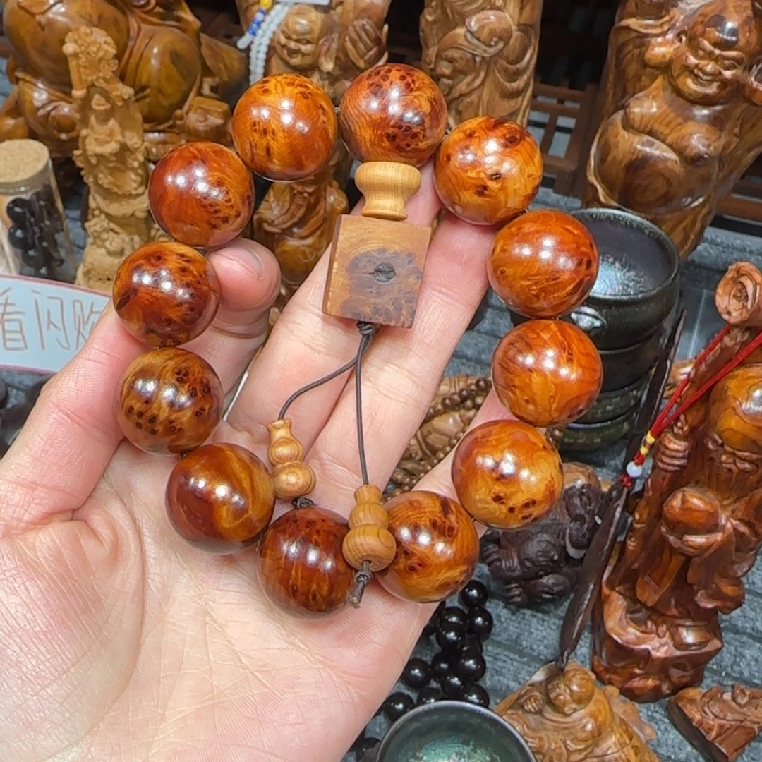 柏木（崖柏）爆满留疤2.0/12手串啊啊